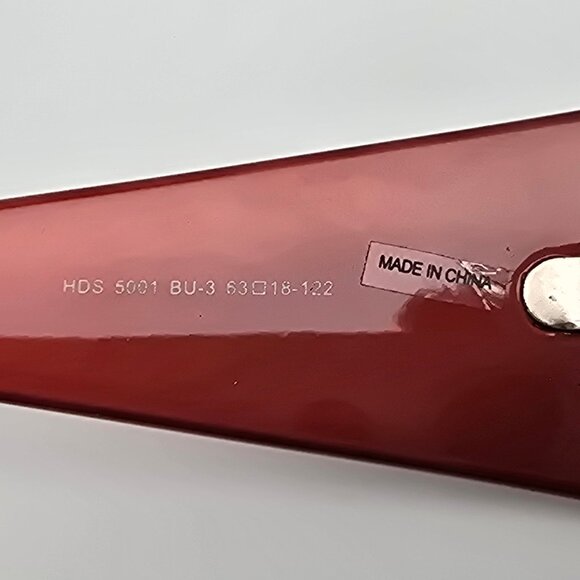 Harley Davidson HDS 5001 BU-3 Gloss Red Frame Grey Lens Sunglasses w/ Case 63mm - Picture 9 of 16